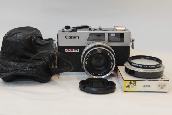 [중고] 캐논 (필카) G-III 40mm 1:1.7 48mm uv 카메라케이스 랜즈호환캡