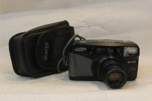[중고] 삼성 필카 KENOX Z145 (슈나이더 렌즈)전용케이스 배터리 카메라목줄 1996년 올림픽 기념카메라 작동정상입니다